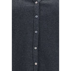 The Row Gray Cotton Cardigan