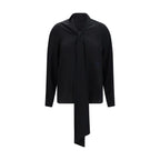 Burberry Black Silk Blouse