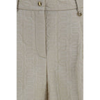 Moncler Beige Polyamide Bermuda Shorts