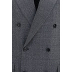 Lardini Gray Wool Oves Aries Blazer