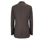 Peserico Brown Wool Men Jacket