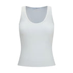 Max Mara White Viscose Tank Tops