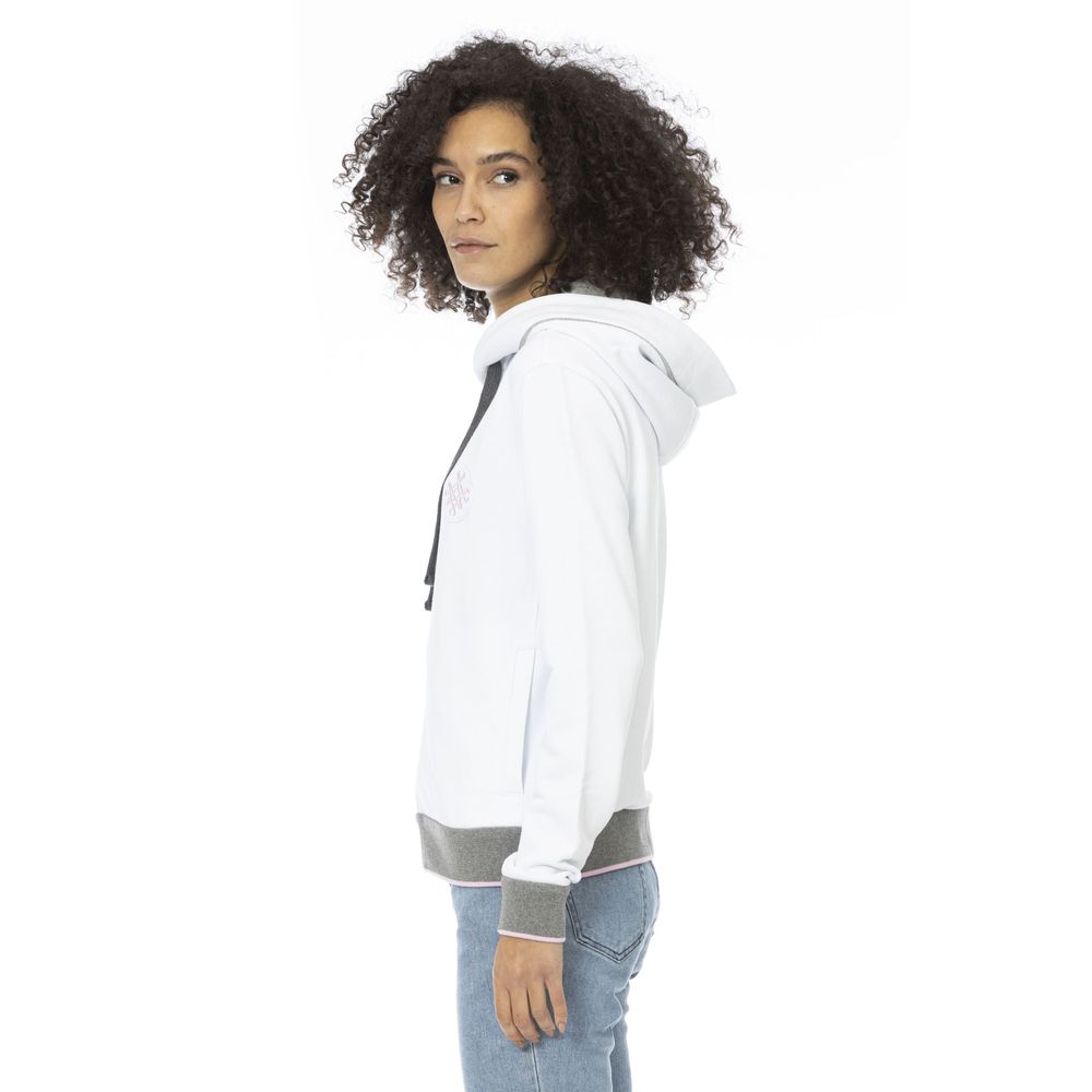 Mr&Mrs Italy White Cotton Women Sweatshirt Top