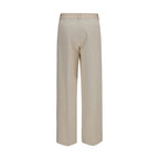 Forte_Forte Beige Cotton Chino Pants