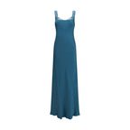 Forte_Forte Blue Acetate Long Dress