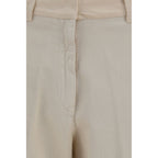 Forte_Forte Beige Cotton Chino Pants