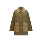 Ganni Bicolor Cotton Full-Length Jacket