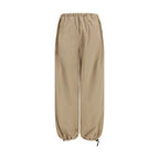 Miu Miu Beige Cotton Athletic Pants