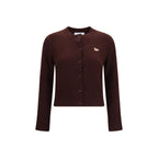 Maison Kitsuné Brown Wool Oves Aries Cardigan