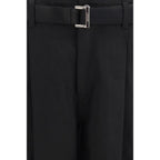 Sacai Black Cotton Chino Pants
