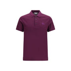 Burberry Purple Cotton Polo Shirt