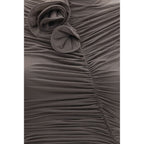 Magda Butrym Gray Copper Cocktail Dress