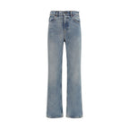 Golden Goose Blue Cotton Straight-Leg Jeans