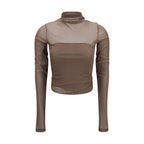 Lemaire Brown Polyamide Pattern Shirt
