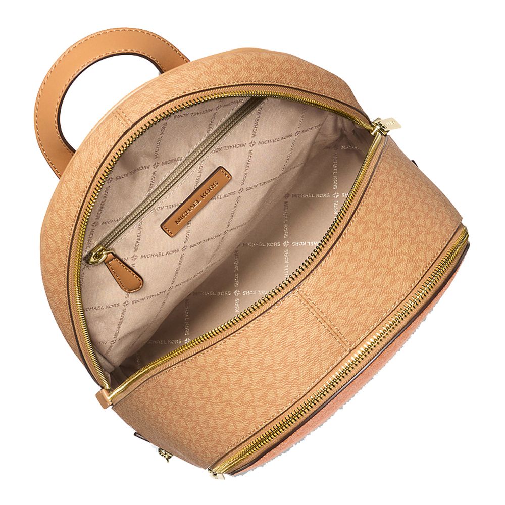Michael Kors Orange Canvas Backpack