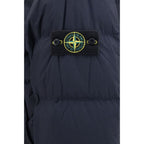 Stone Island Blue Polyamide Full-Length Jacket