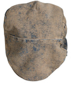 Dolce & Gabbana Brown Cotton Denim Newsboy Capello Cabbie Hat