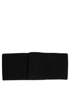 Dolce & Gabbana Men Black Cashmere Logo Plaque Head Band One Size Hat
