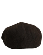 Dolce & Gabbana Men Brown Cotton Flat Cloth Newsboy Cap Hat