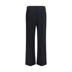 Khaite Black Polyester Casual Pants