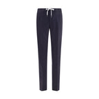 PT Torino Blue Wool Oves Aries Casual Pants
