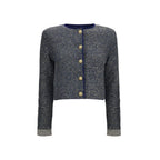 Balmain Blue Polyamide Cardigan