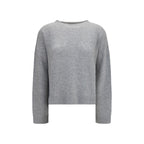 Fabiana Filippi Gray Cashmere Sweatshirt