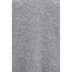 Fabiana Filippi Gray Cashmere Sweatshirt