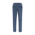 Etro Blue Cotton Casual Pants