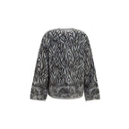 Forte_Forte Gray Alpaca Vicugna Pacos Cardigan