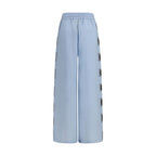 Alemais Blue Linen Casual Pants