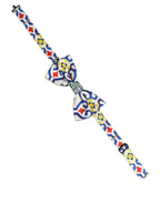 Dolce & Gabbana Men Multicolor Majolica Adjustable Neck Papillon Bow Tie