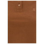 Saint Laurent Brown Cotton Polo Shirt