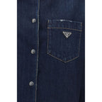 Prada Blue Cotton Denim Jacket