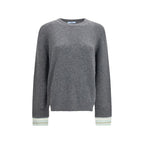 Prada Gray Wool Oves Aries Sweatshirt