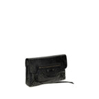 Balenciaga Black Lamb Ovis Aries Aries Clutch Bag