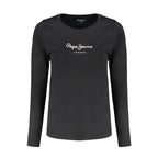 Pepe Jeans Black Cotton Women's T-Shirt