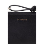 Jil Sander Black Leather Wallet