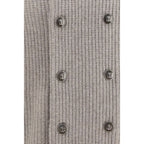 Brunello Cucinelli Gray Cashmere Cardigan