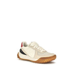 Moncler Beige Polyamide Athletic Sneakers