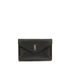 Saint Laurent Black Lamb Ovis Aries Aries Wallet