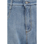 Ermanno Scervino Blue Cotton Relaxed Fit Jeans
