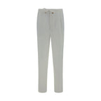 Brunello Cucinelli White Linen Casual Pants