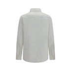 Brunello Cucinelli White Cotton Dress Shirt