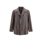 Saint Laurent Black Wool Oves Aries Leather Jacket