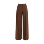 Ermanno Scervino Brown Viscose Flared Pants