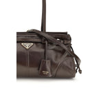 Prada Brown Calf Leather Bos Taurus Shoulder Bag
