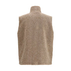 Herno Beige Polyester Sleeveless Jacket