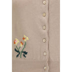 Max Mara Beige Cotton Cardigan