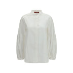 Max Mara White Cotton Blouse